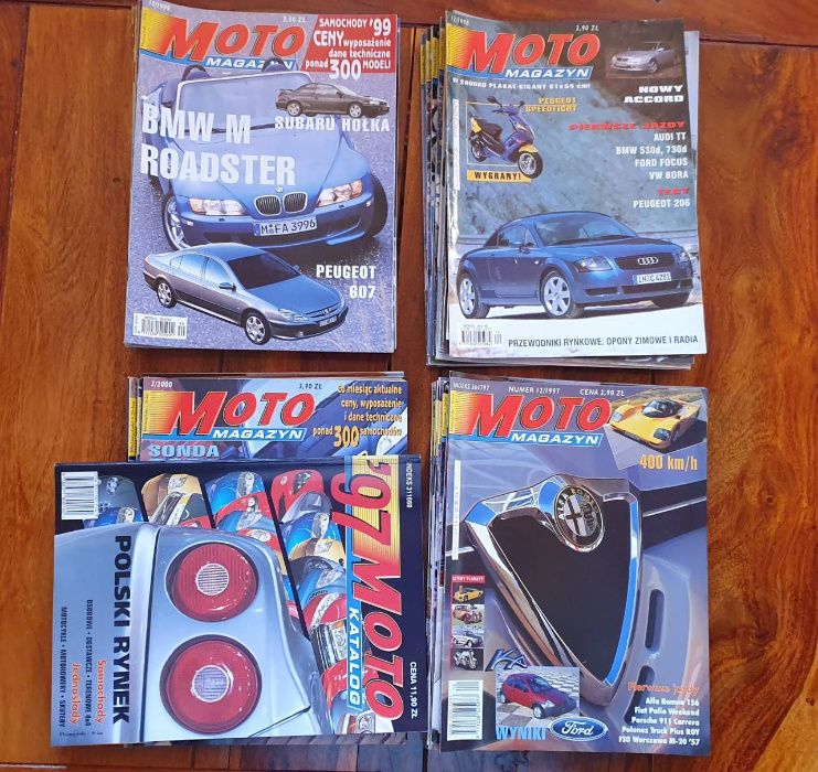 Magazyn motoryzacyjny Moto Magazyn 38 nrów + książka Samochody Marzeń