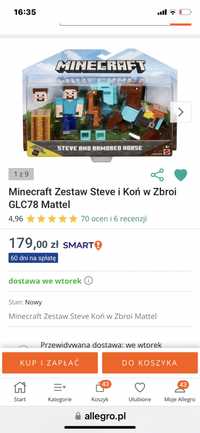 Minecraft Steve i koń