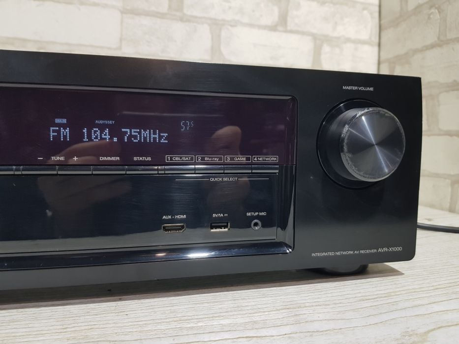 5.1 AV ресивер DENON AVR-X1000,*5x120 Вт, HDMI, USB, LAN, б/у