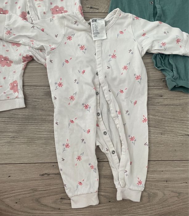 Pajace pajacyk piżamka pajacyki piżamki bez stópek dla dziewczynki 68