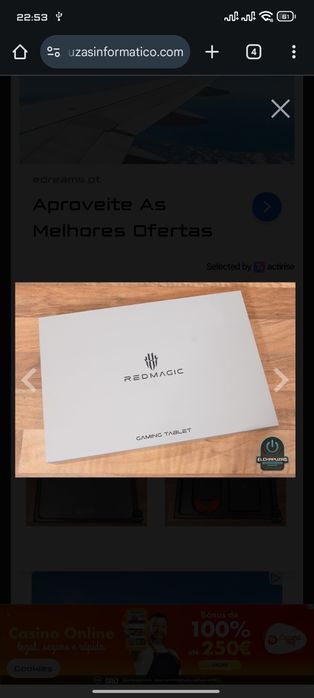 Vendo Red Magic astra 256 gb WI-FI como novo