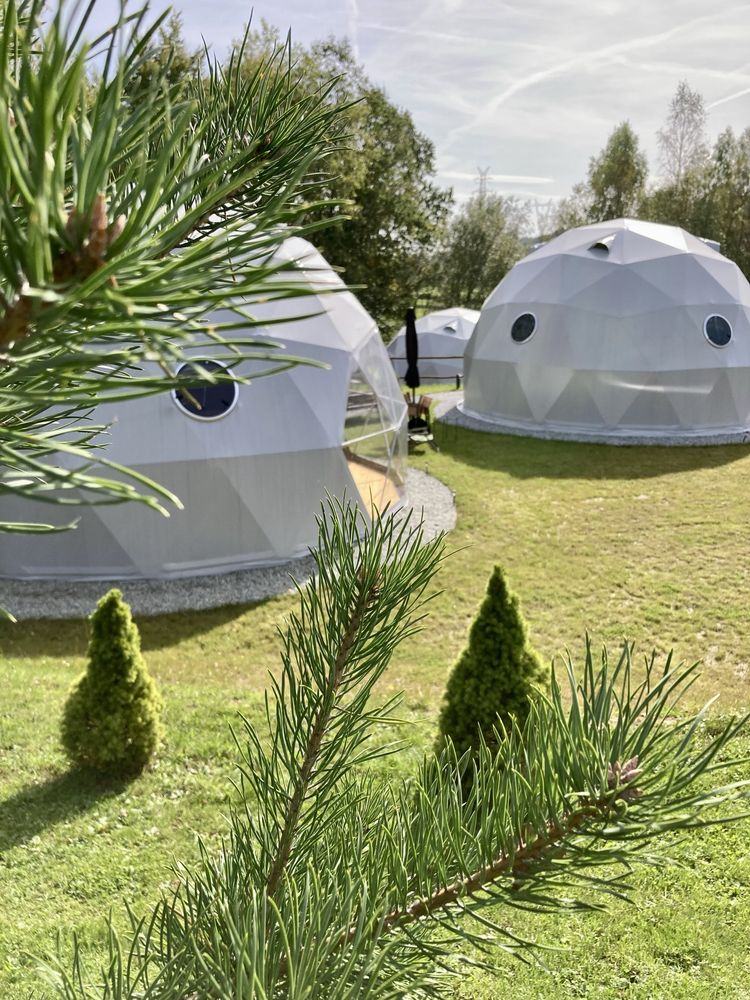 Glamping, 7m, namiot sferyczny, kopułowy