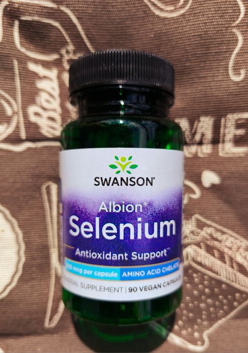 Swanson селен гліцинат селеніум селениум Albion selenium 200 мкг 90 шт