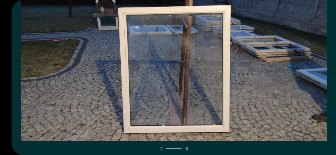 Okno 146.4x143.5_74x140 witryna 140x130pcv 120x142 z demontażu 118x138