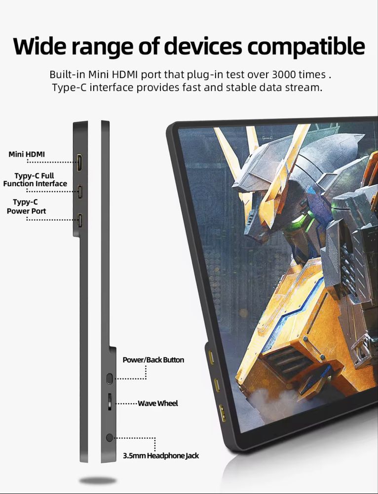 Monitor przenosny 14 , xbox , ps5 , hdmi