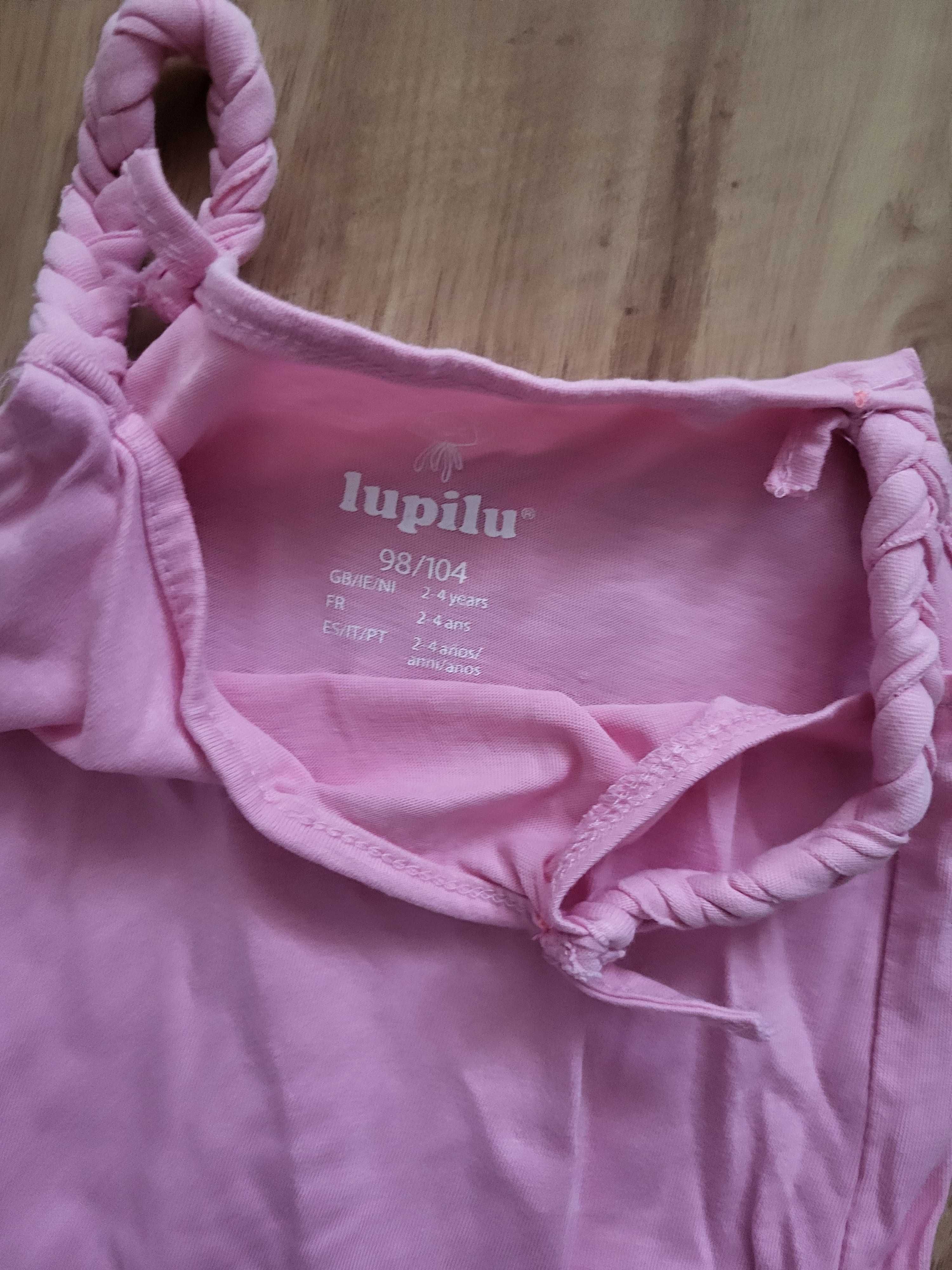Różowy kombinezon na lato Lidl Lupilu 98/104 stan bdb