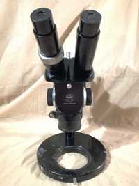Mikroskop stereo PZO MST-130 stereoskopowy 131 okulary 6,3x