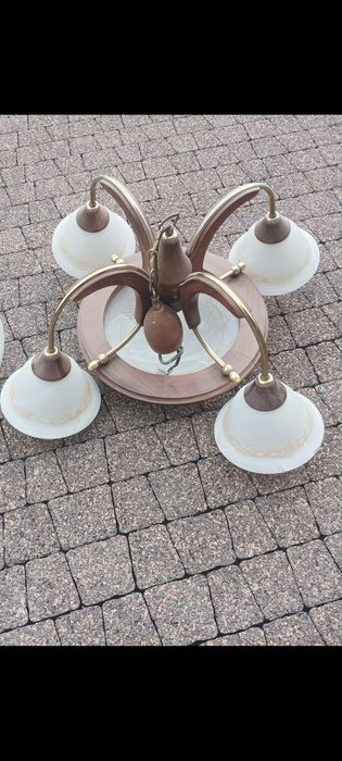 Żyrandol + kinkiety