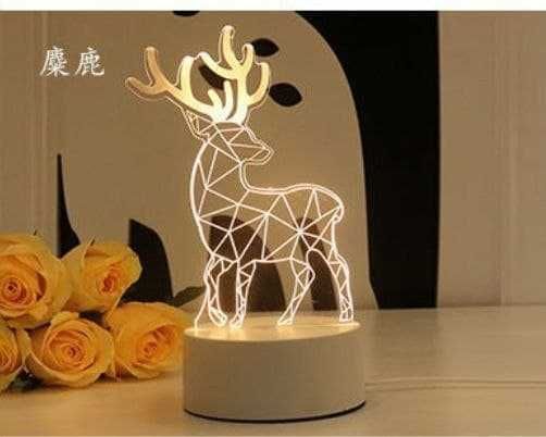 Красивый 3D ночник светильник для интерьера