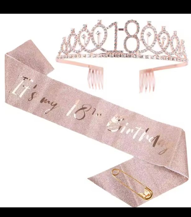 18-te urodziny przepaska+tiara