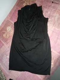 Vestido com gola larga preto