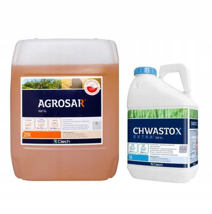 Zestaw Agrosar 360 SL 20 L + Chwastox Extra 300 SL 5 L !