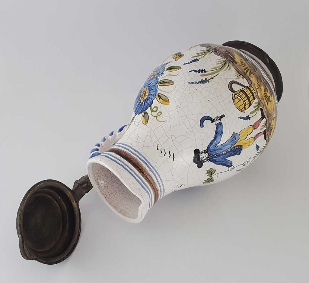 Dzban sygnowany Joseph Hannong - Strasburg czynny w latach 1766 /1780