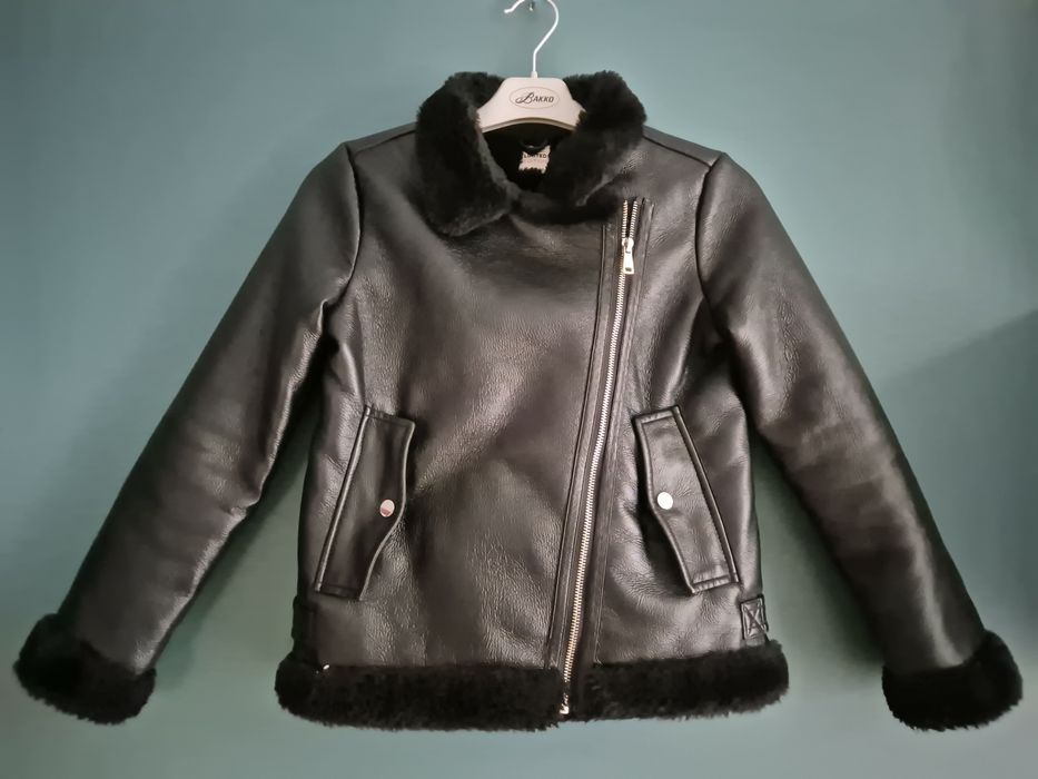 Kurtka dziewczęca ocieplana 146