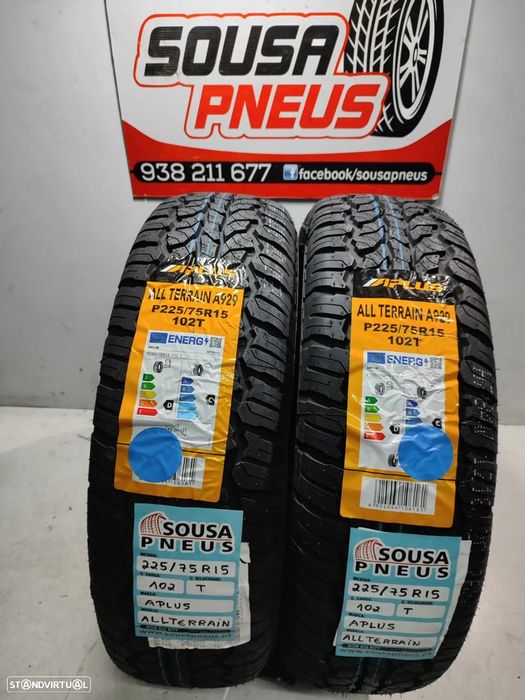 2 pneus novos 225-75r15 aplus - oferta da entrega
