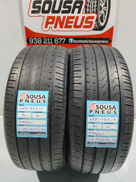 2 pneus semi novos 225-45R17 Pirelli - Oferta dos Portes