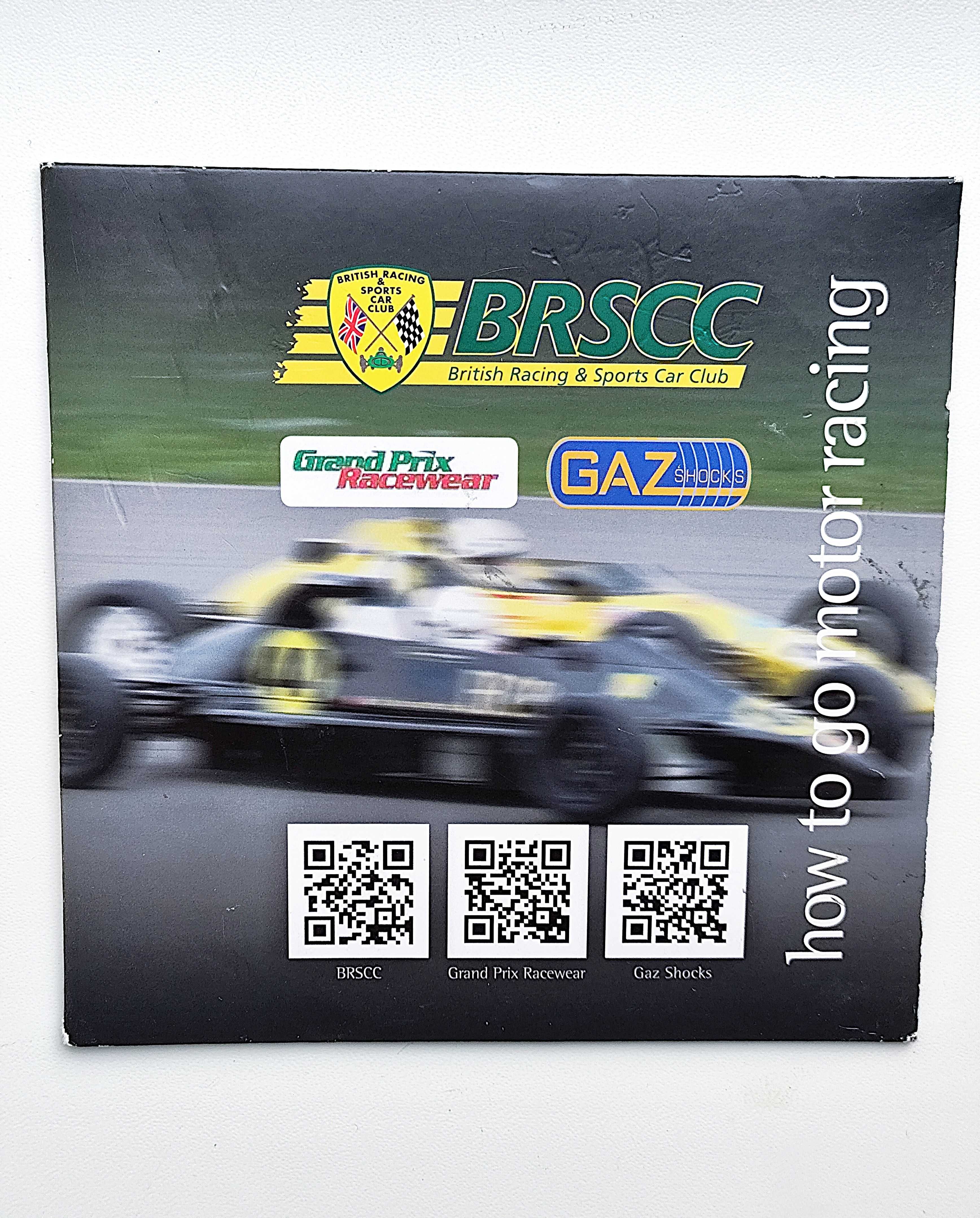 DVD-диск Британского клуба автоспорта и гонок BRSCC