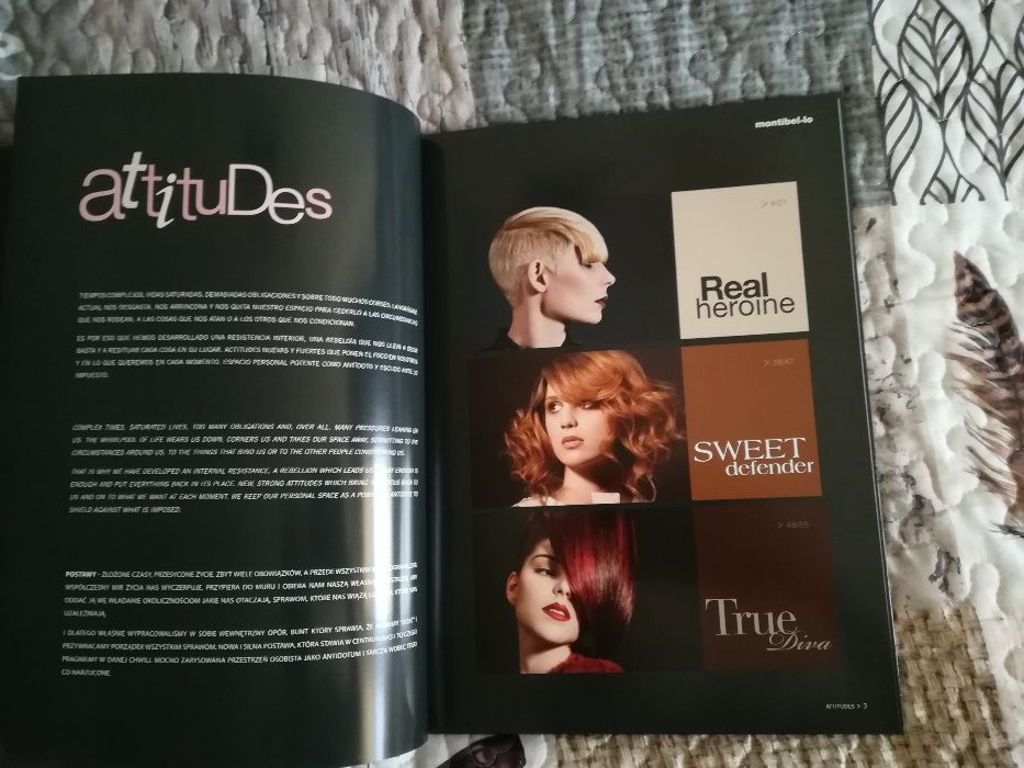 Montibello Katalog z płytą Kolekcja Attitudes kurs fryzjerstwa