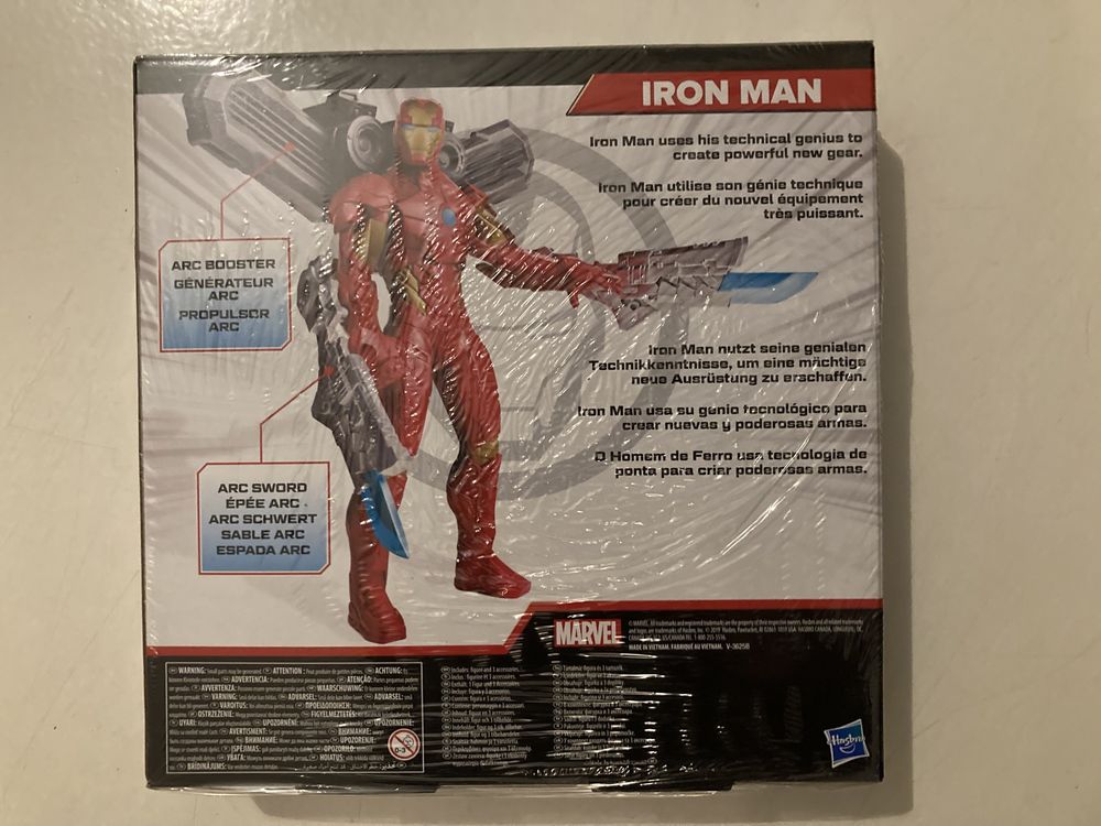 Figura boneco Homem de Ferro Iron Man Marvel Avengers Hasbro Novo 24cm