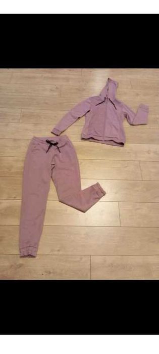 Liliowy komplet dresowy spodnie i bluza rozm S/Mi 36/38 crivit zestaw