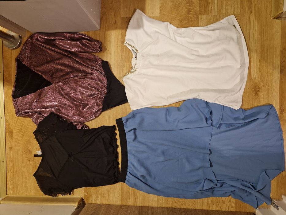 Mega paka ubrań damskich m bluzki sukienki sweter