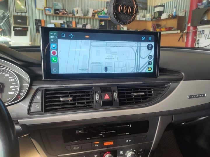 Штатная магнитола для Audi A6C7  8+64Gb, 12.25 Androidauto, CarPlay.