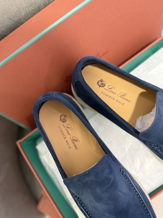 Лоферы loro piana лоро пиана мужские туфли чоловічі замшеві