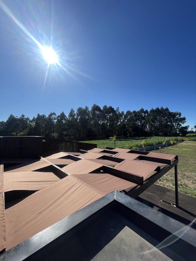 Construimos pergulas em madeira