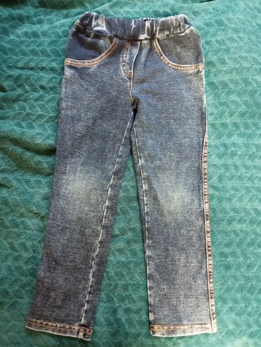 Zestaw Spodnie dla chłopca jeansy leginsy miękkie