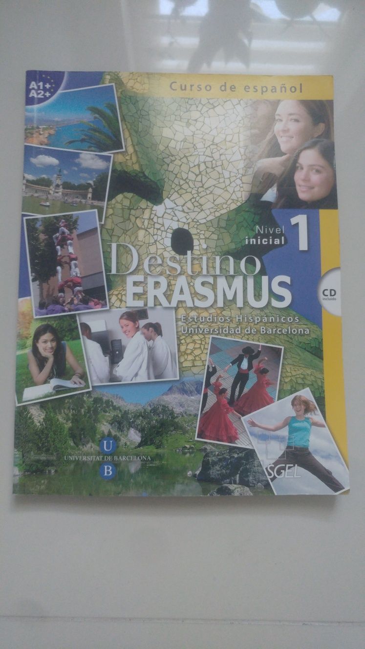 Podręcznik do nauki hiszpańskiego Destino Erasmus 1 podręcznik + CD