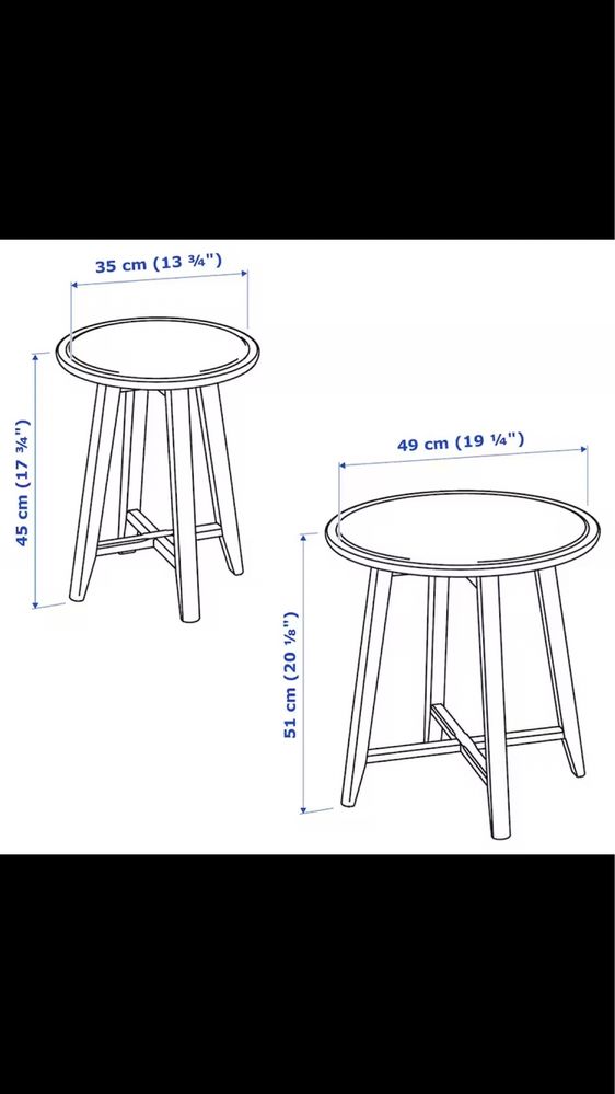 coffee table - par mesas de centro/apoio Ikea