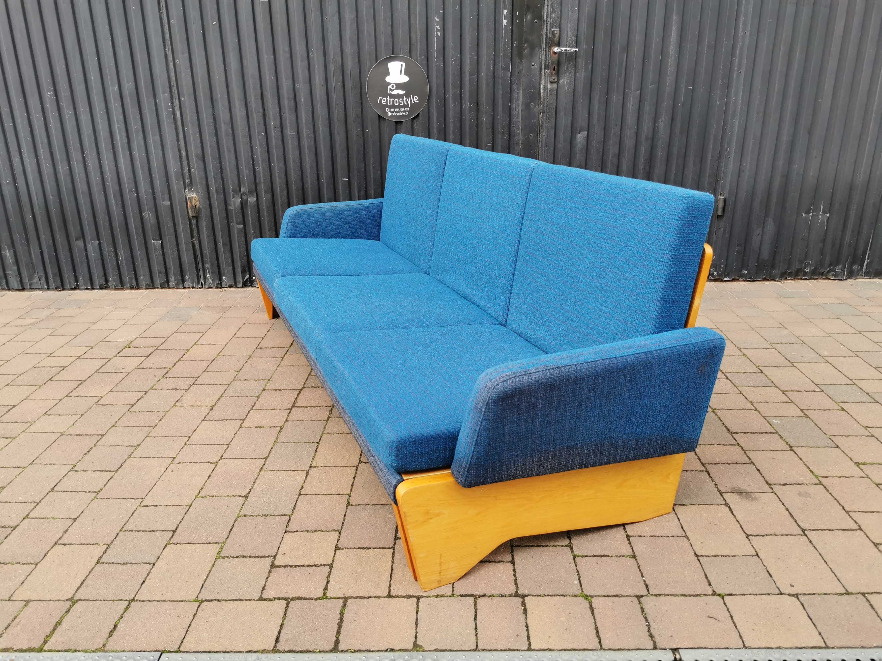 Sofa, kanapa rozsuwana JITONA, Czechosłowacja '60-'70 Design, PRL