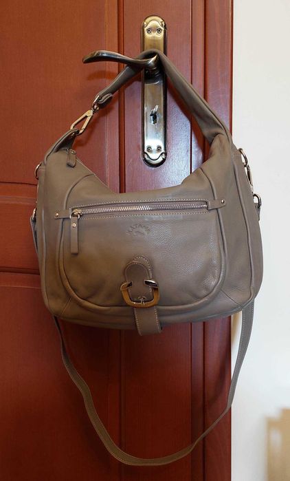 skórzana torebka katana na zamek nowa