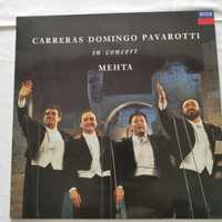 Carreras Domingo Pavarotti  Mehta Deca vinyl
