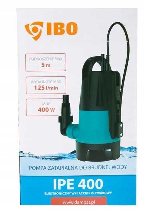 Pompa zatapialna do studzienek z sondą IBO IPE 400 SUPER JAKOŚĆ!