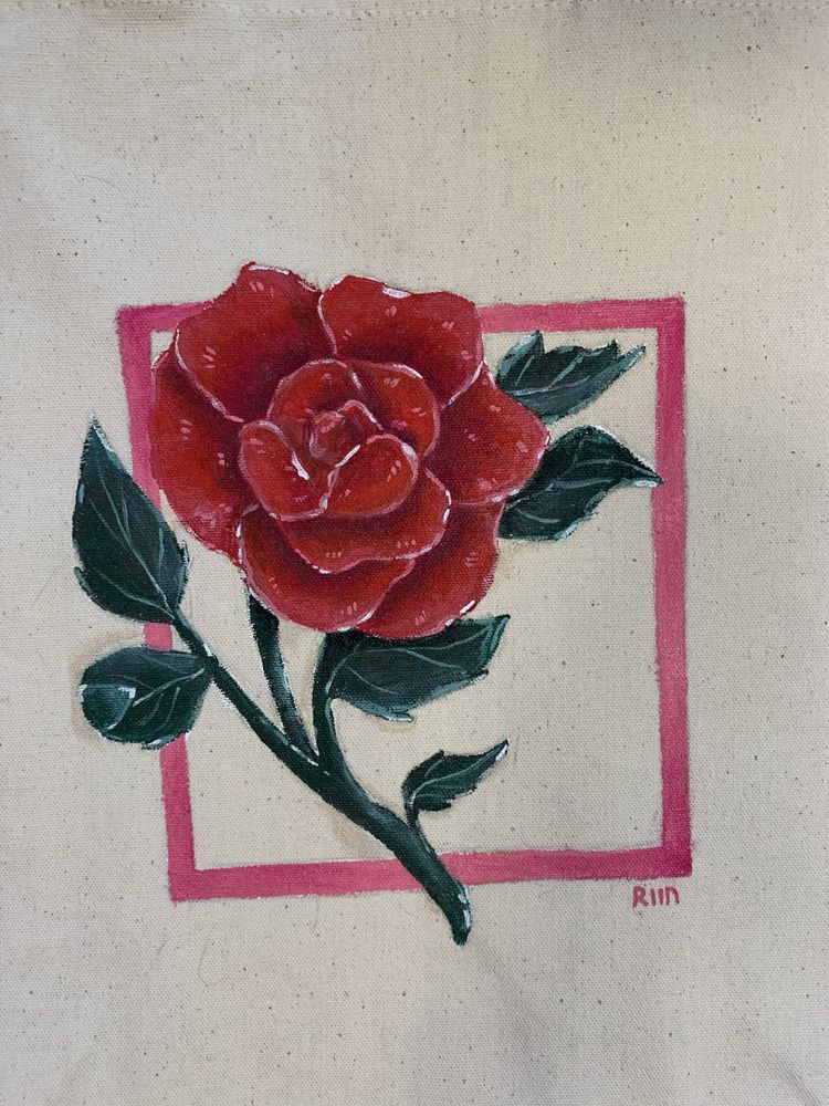 Шопер / Еко-сумка з трояндою