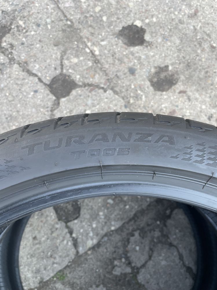 Opony Bridgestone 225/40R19 Turanza T005 - 2szt uzywane letnie DOT2321