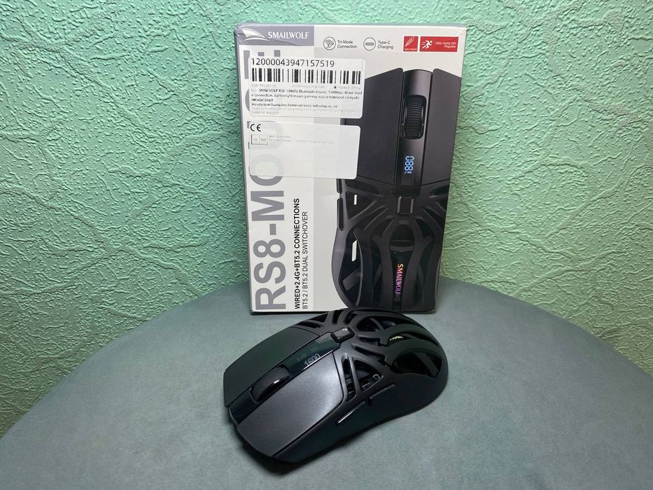 Беспроводная игровая мышь RS8. USB+Bluetooth 10000dpi 75g