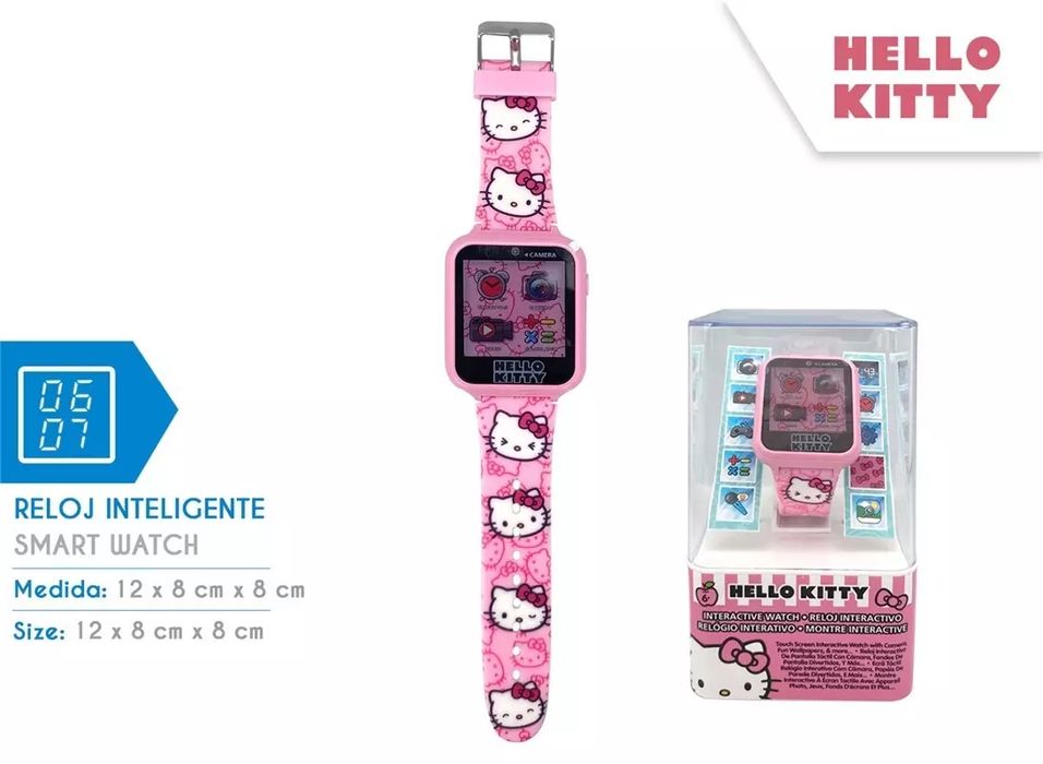 Smartwatch 10 funkcji Hello Kitty HK50129. Kids Euroswan