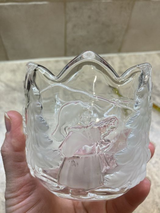 Świecznik szklany Walther glas