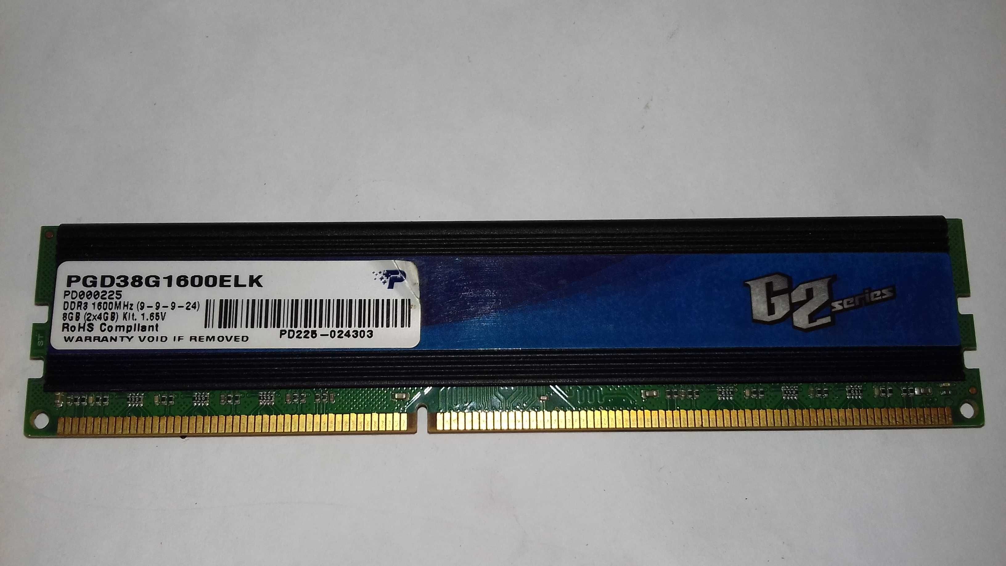 Pamięć RAM DDR3 8GB Patriot G2 PGD38G1600GLK