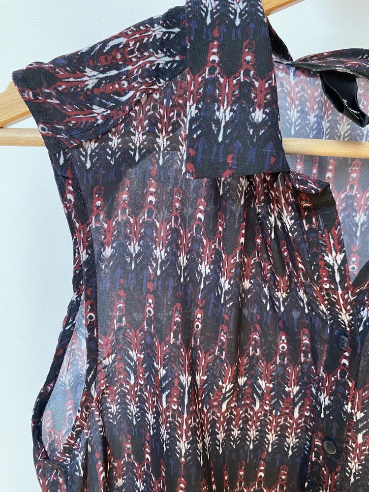 Lekka koszula bez rękawów z kołnierzem H&M 38 M