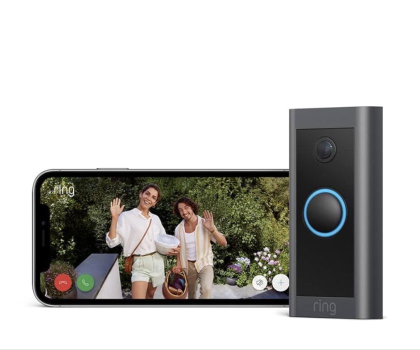 Video porteiro “Ring video doorbell wired” + disjuntor/transformador