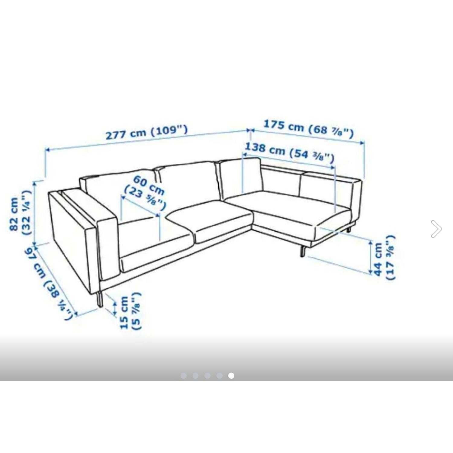 Sofá chaise longúe - IKEA Nockeby