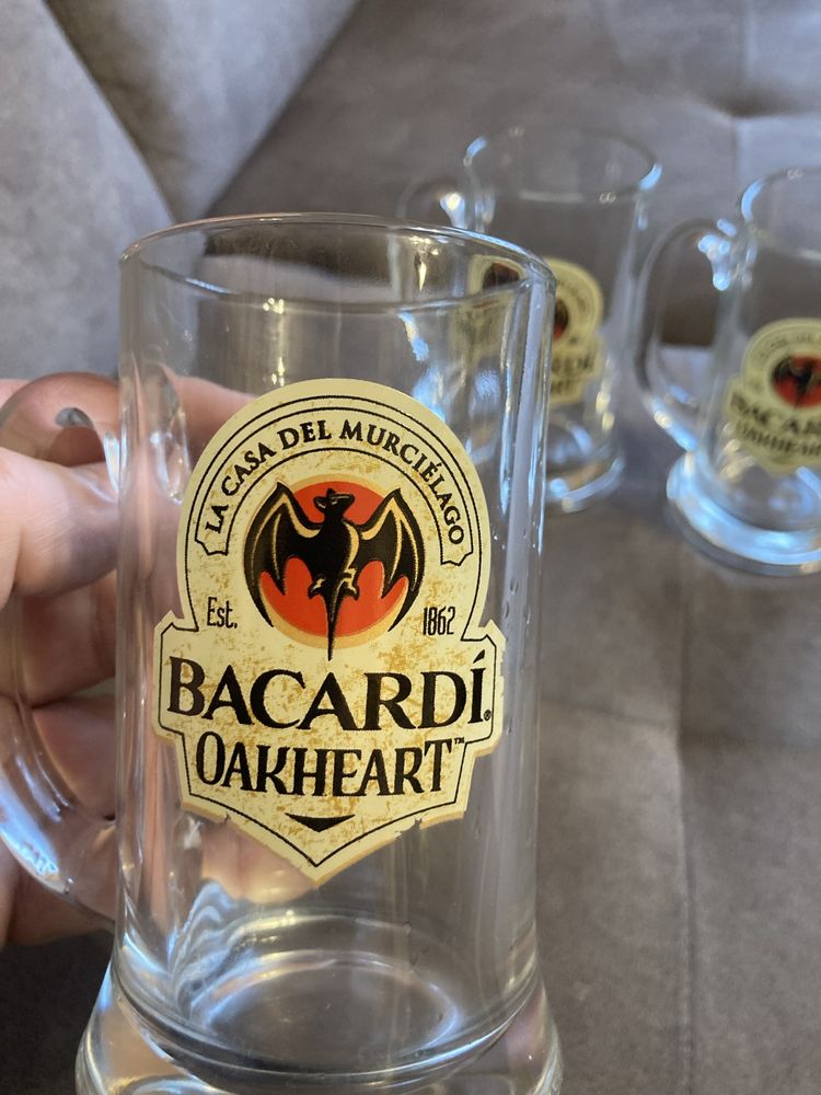 Bacardi kufle trzy sztuki