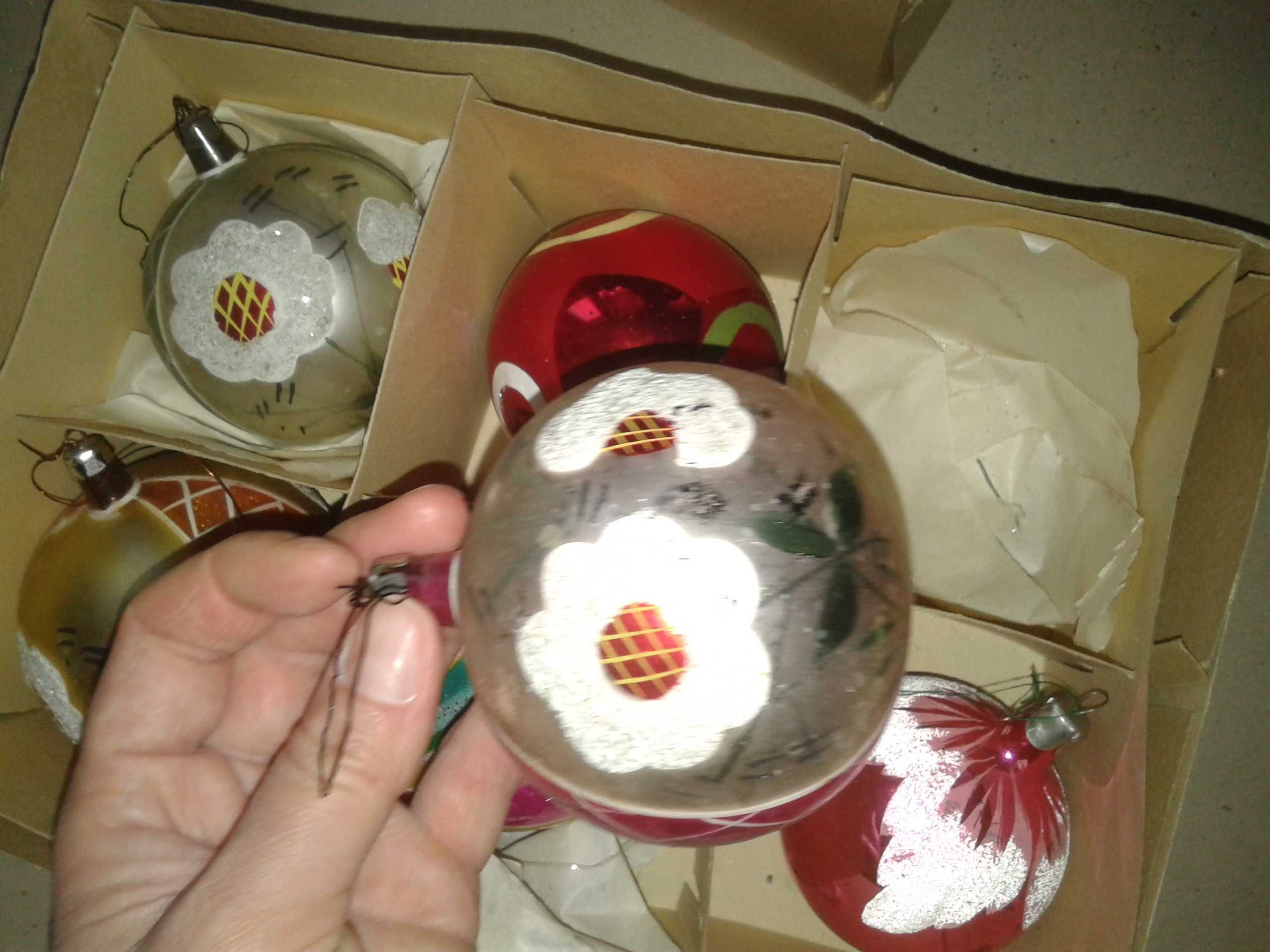 Bombki PRL Starocie, Vintage, Retro Ozdoby