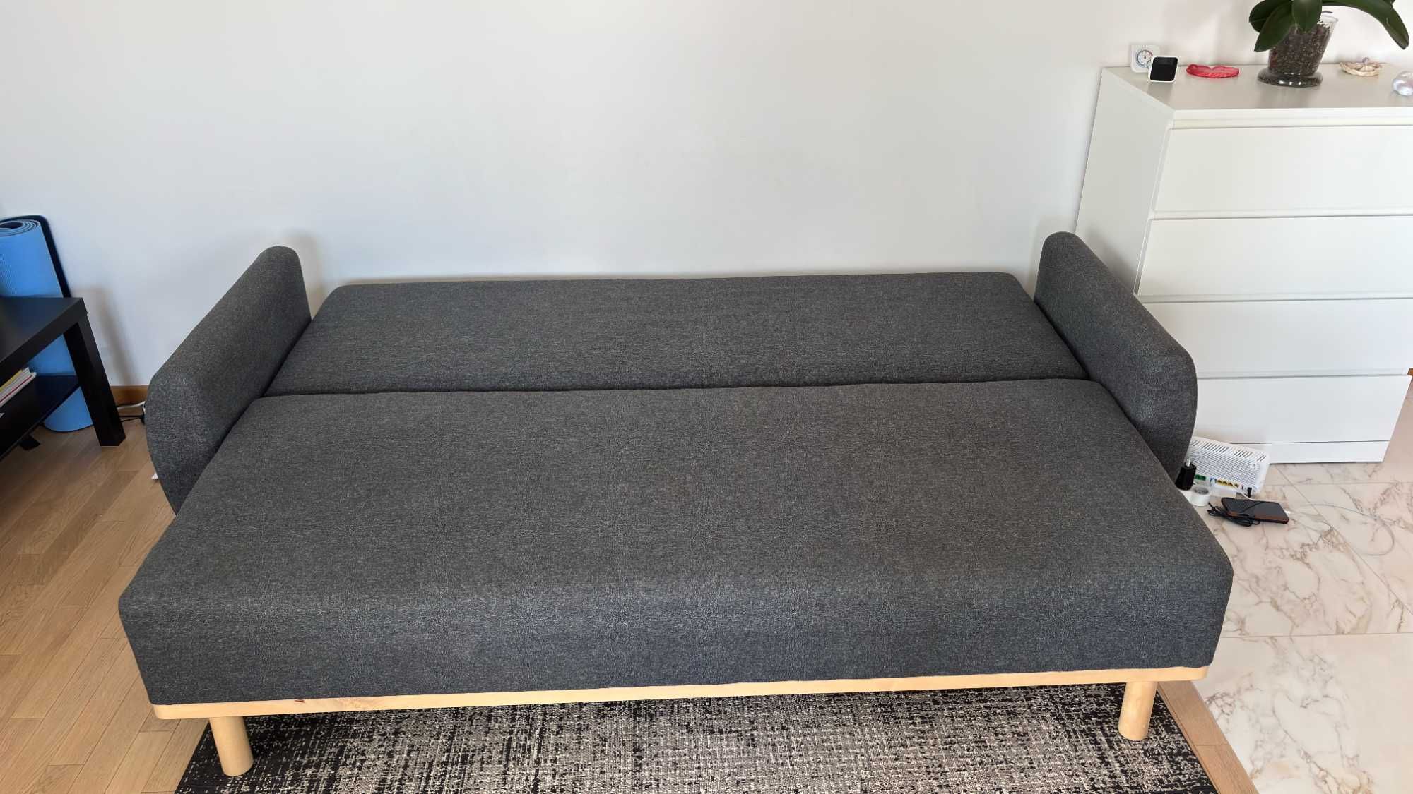 IKEA GRUNNARP sofa 3-os rozkładana + schowek - IDEALNY STAN