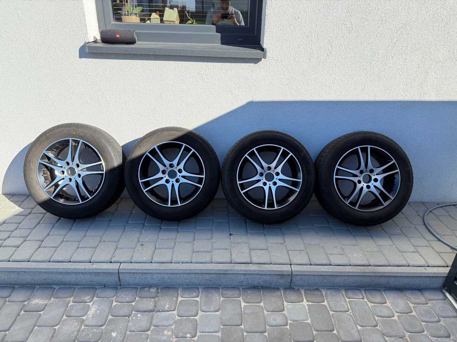 Felgi aluminiowe AEZ 16, 5x114,3 opony letnie + stojak i pokrowiec