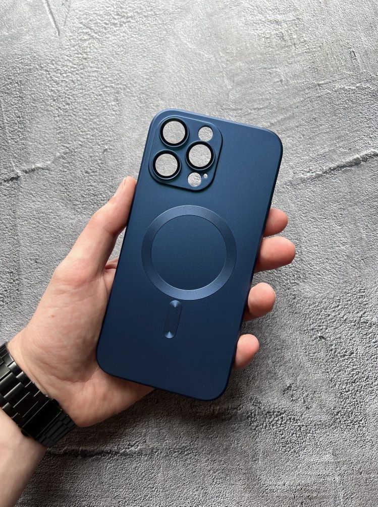Чехол для iPhone 14 Про Макс и другие,матовый на айфон с MagSafe S. 13