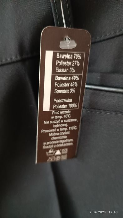 Spodnie eleganckie 38 garniturow czarrne